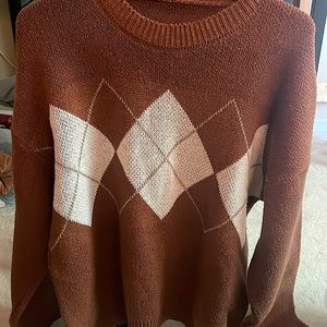 Oversized knitted sweater